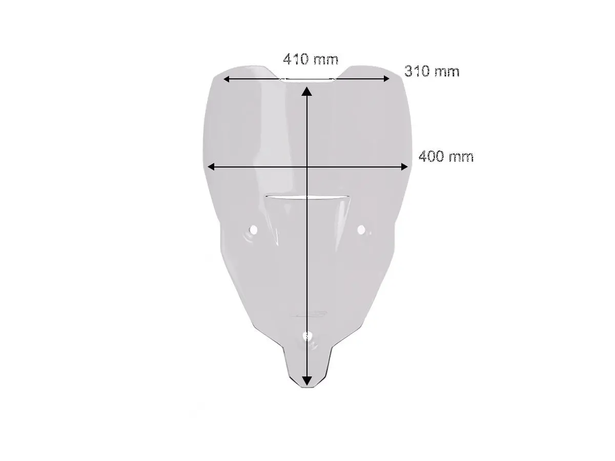 WRS Sport Windscreen Dark Smoke 10cm Lower for Tiger Sport 800