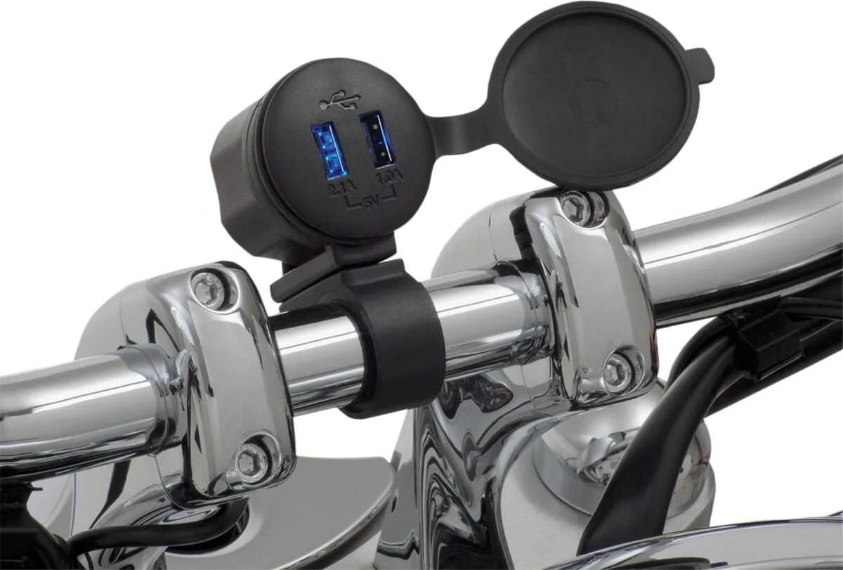 Show Chrome Dual Port Usb Charger