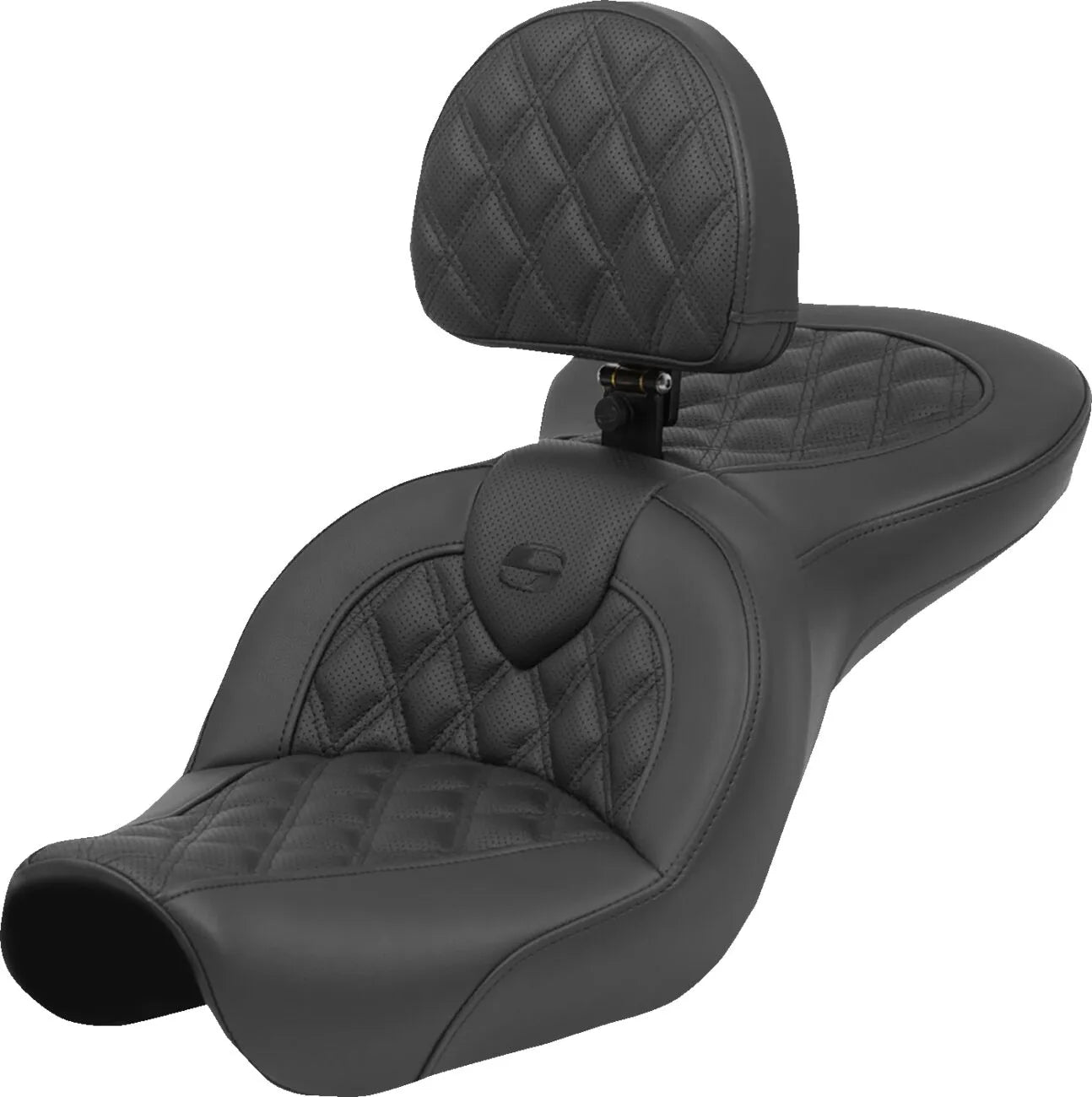 Saddlemen Roadsofa Lattice Stitch Seat - For Harley Davidson