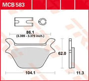 Trw All Round Sintrede Metal Bremseklodser - Bag