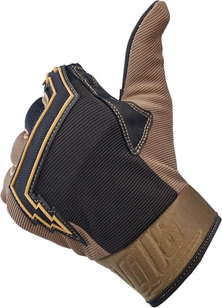 Biltwell Baja Gloves Motocross Inspired - Black/Chocolate