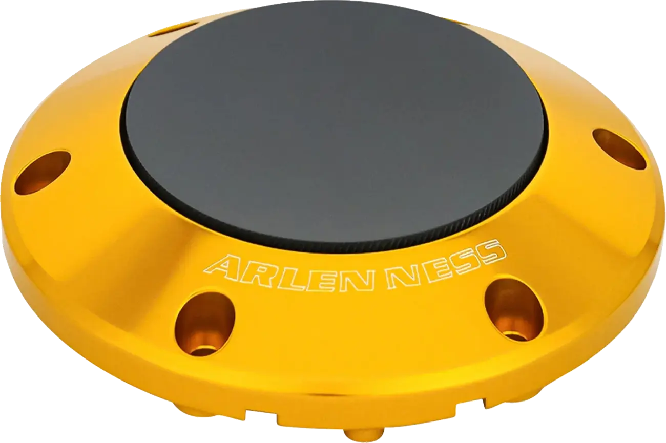 Arlen Ness Pop-up Gas Cap In Gold Billet Aluminum