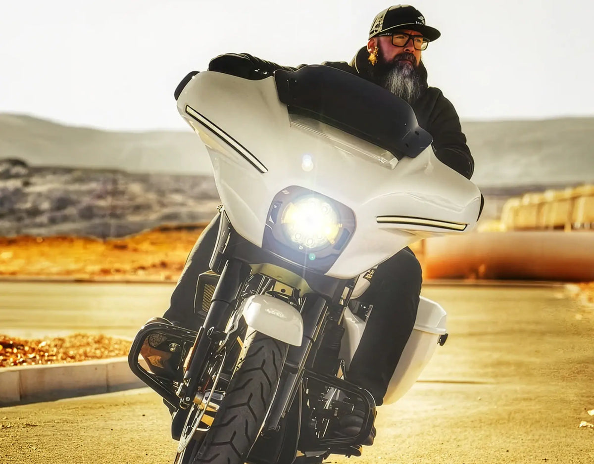 Denali D14 Destroyer Headlight Kit for Harley-Davidson Street