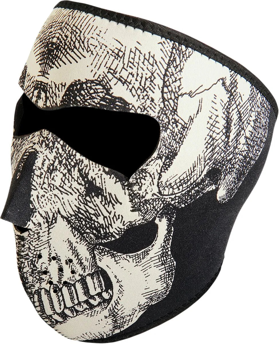 Zan Headgear Full-Face Mask Skull Face Glow-in-the-Dark