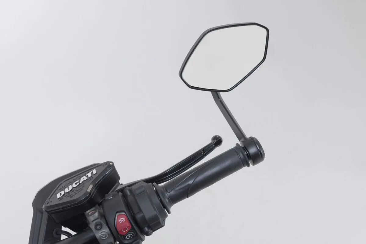 Sw-motech Bar End Mirrors - Black Aluminum
