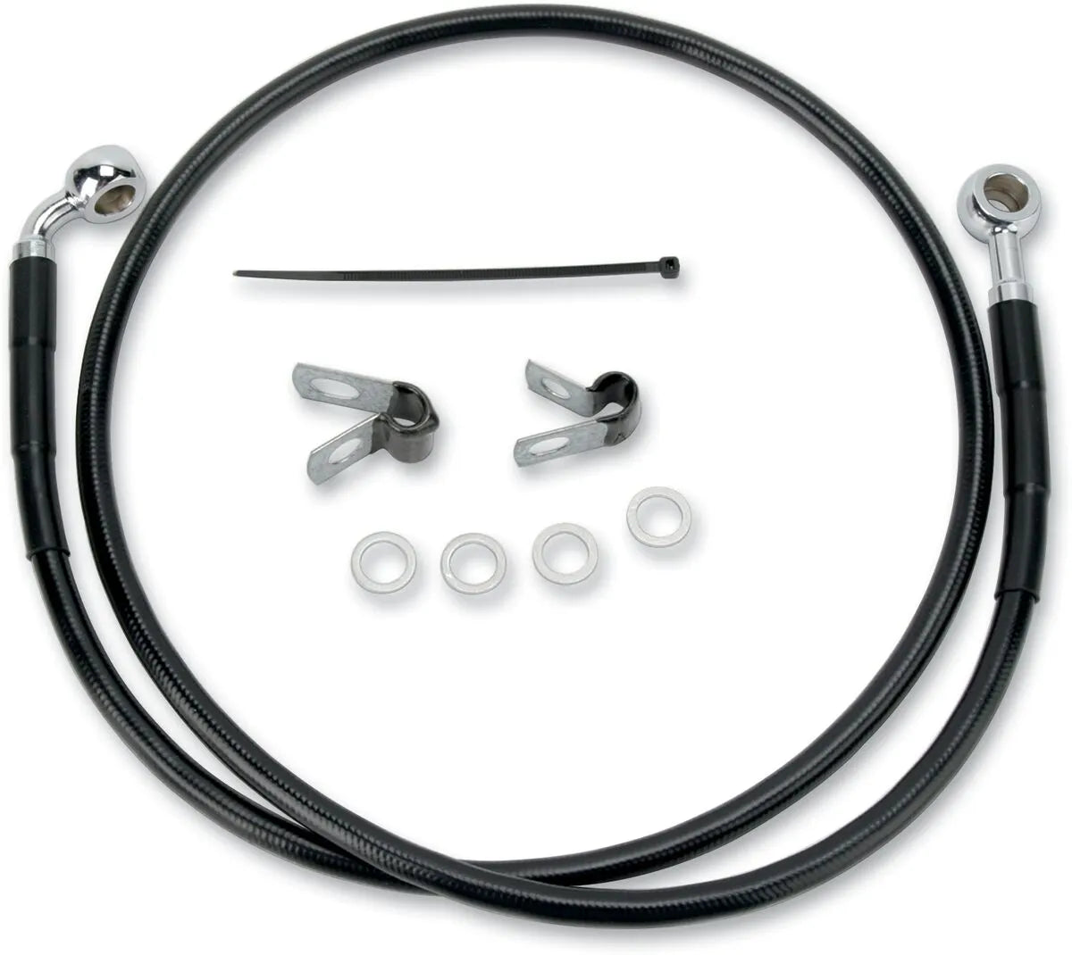 Drag Specialties Rustfrit Stål Bremse Slange Kit