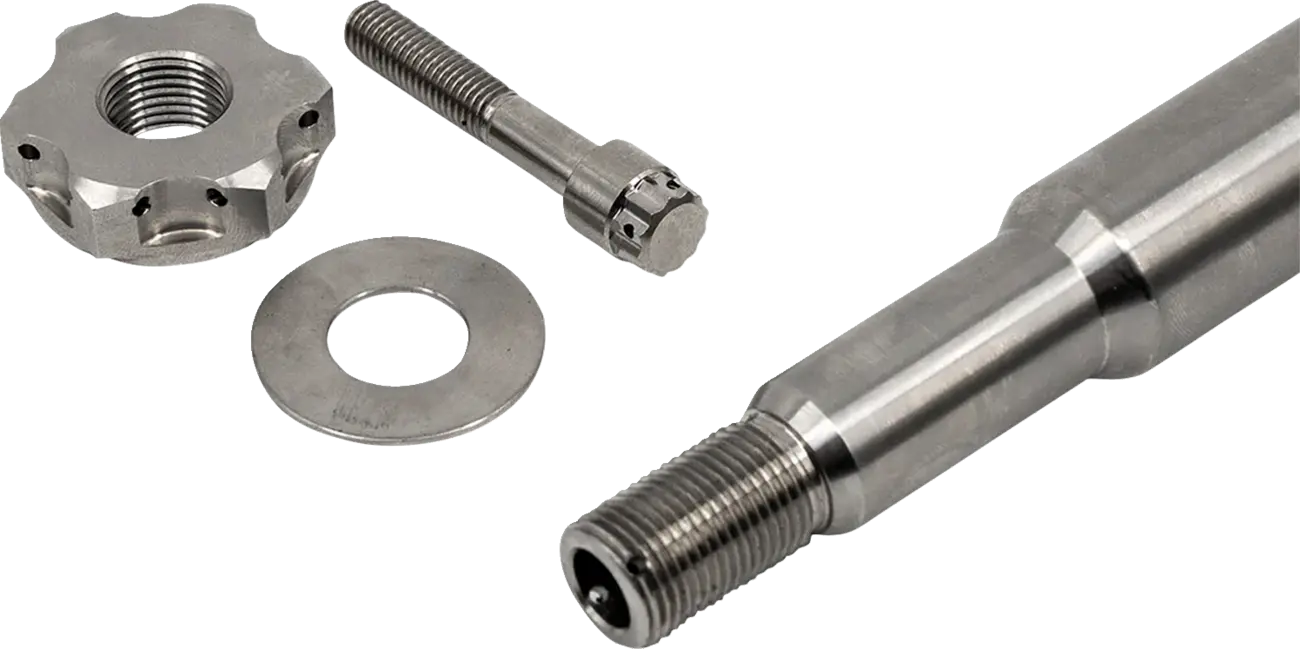 Trask Titanium Front Axle Kit