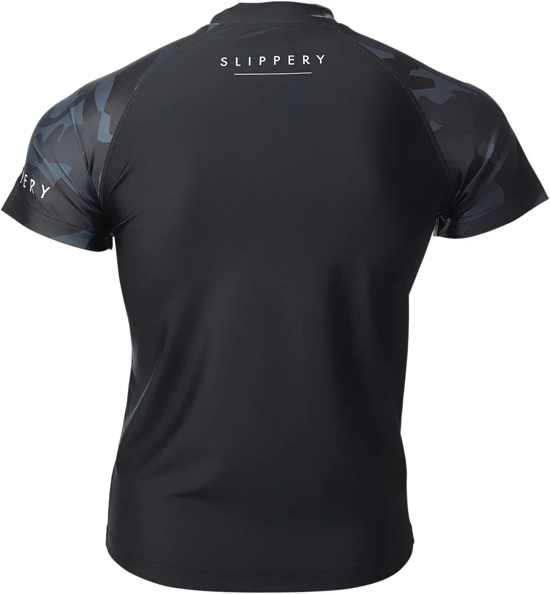 Slippery Short Sleeve Rashguard Black Camo
