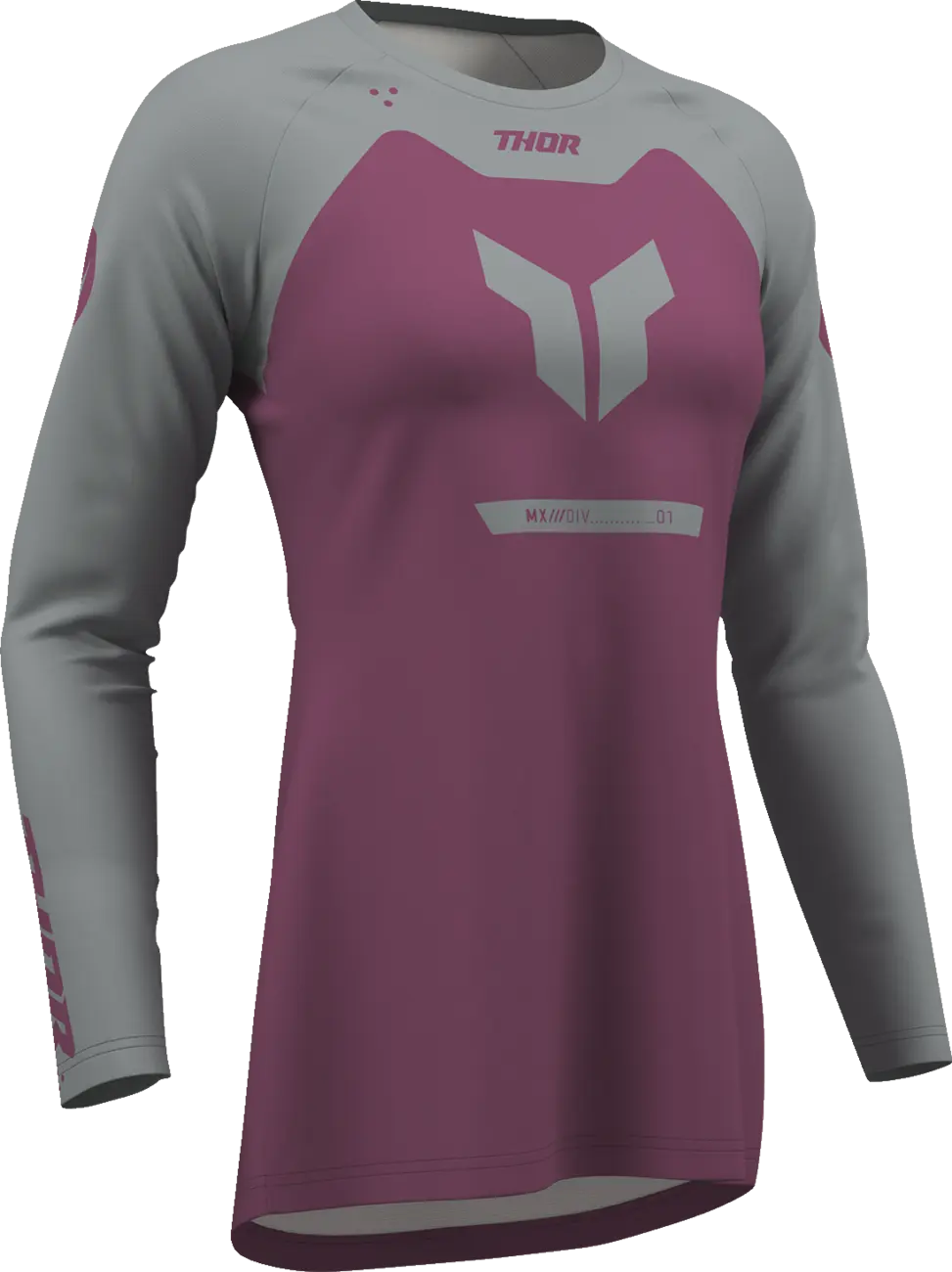 Thor Women's Ridemode Menace Jersey - Gray/Purple