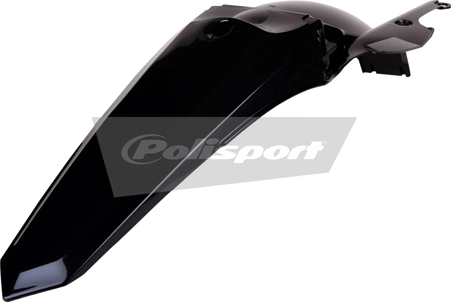 Polisport Restyling Rear Fender - Gloss Black Polypropylene