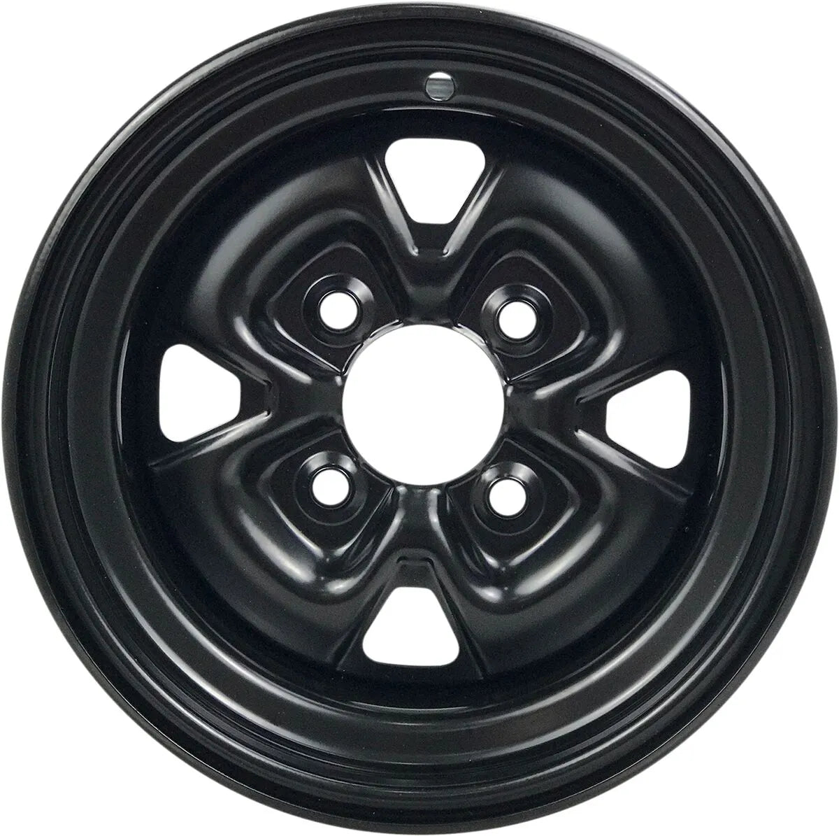 Moose Offroad Steel Wheel - 12" X 7" Black