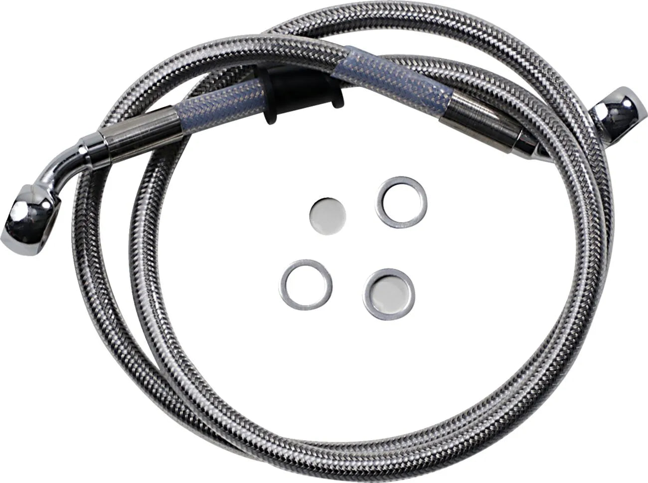 Drag Specialties Rustfri Stål Bremse Slange Kit Forreste Øvre
