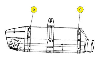Akrapovic Muffler Sleeve Titanium Tape