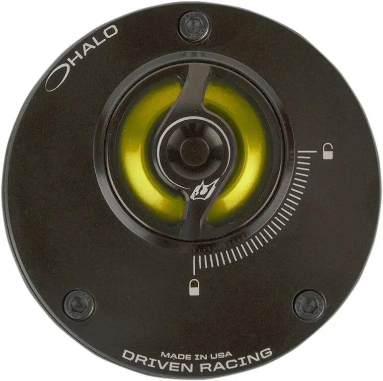 Driven Racing Halo Fuel Cap - Gold/black