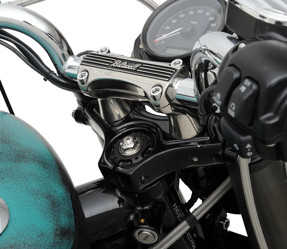Biltwell Thunder Handlebar Risers - 2" - Polished - 1" Bar