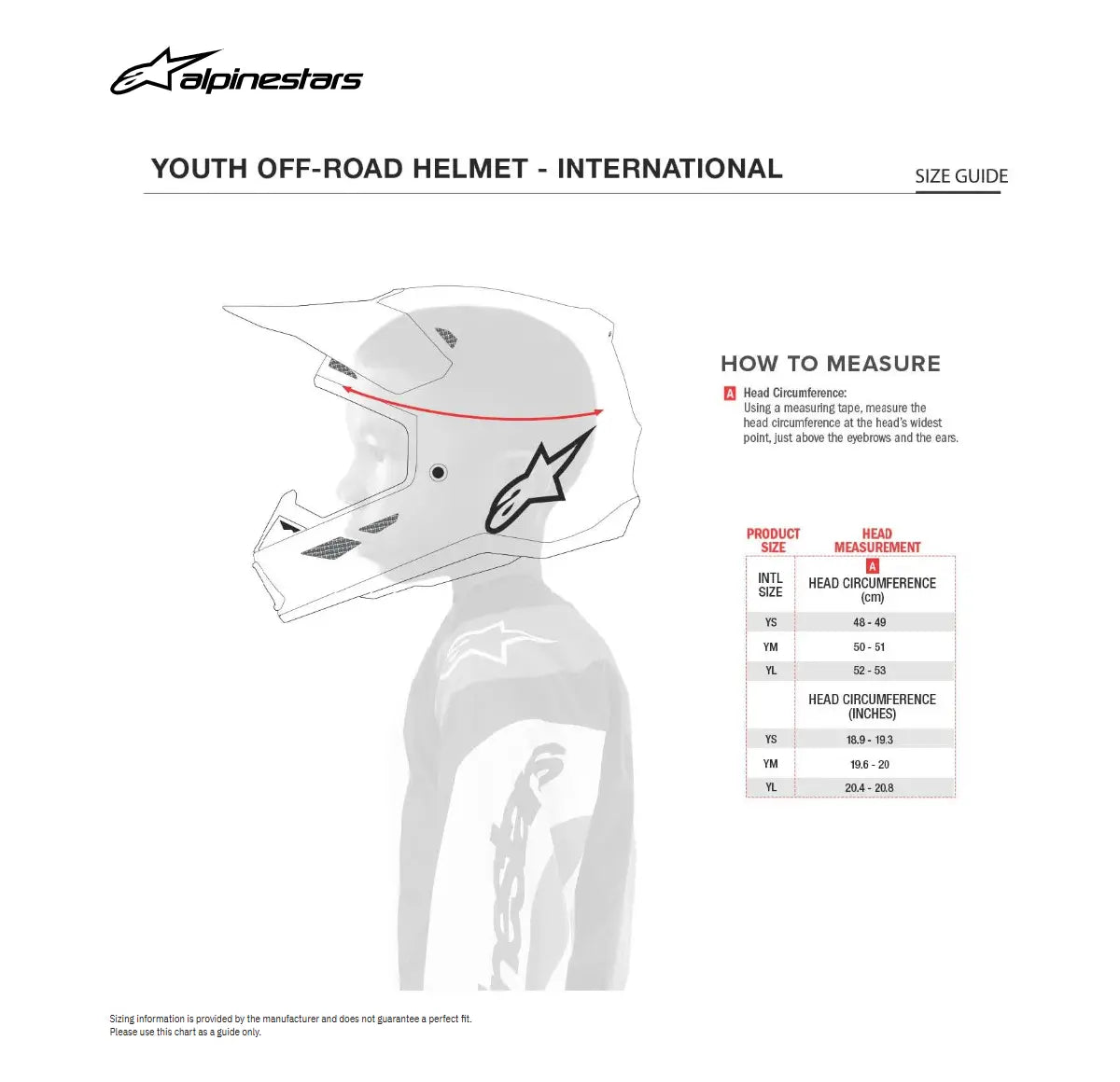 Alpinestars SM3 Falcon Youth Helmet Yellow