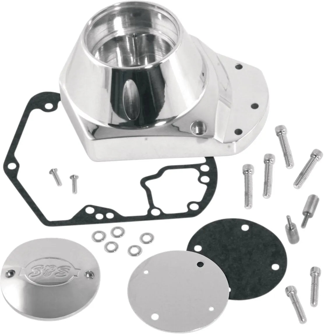 S&s Cycle Billet Cam Cover Kit - Polished Aluminum