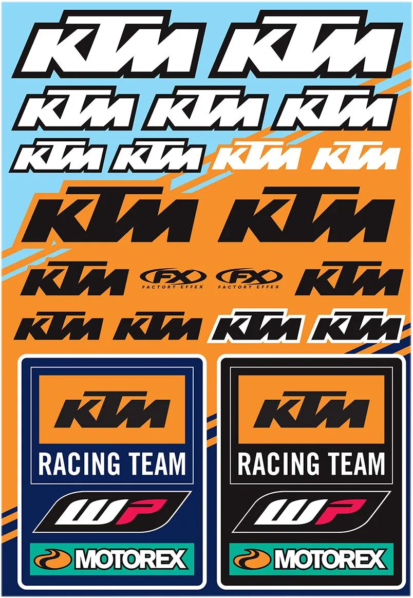 Factory Effex Ktm Racing Sticker Sheet
