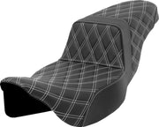 Saddlemen Lattice Stitch Step-up Seat - For Harley Davidson