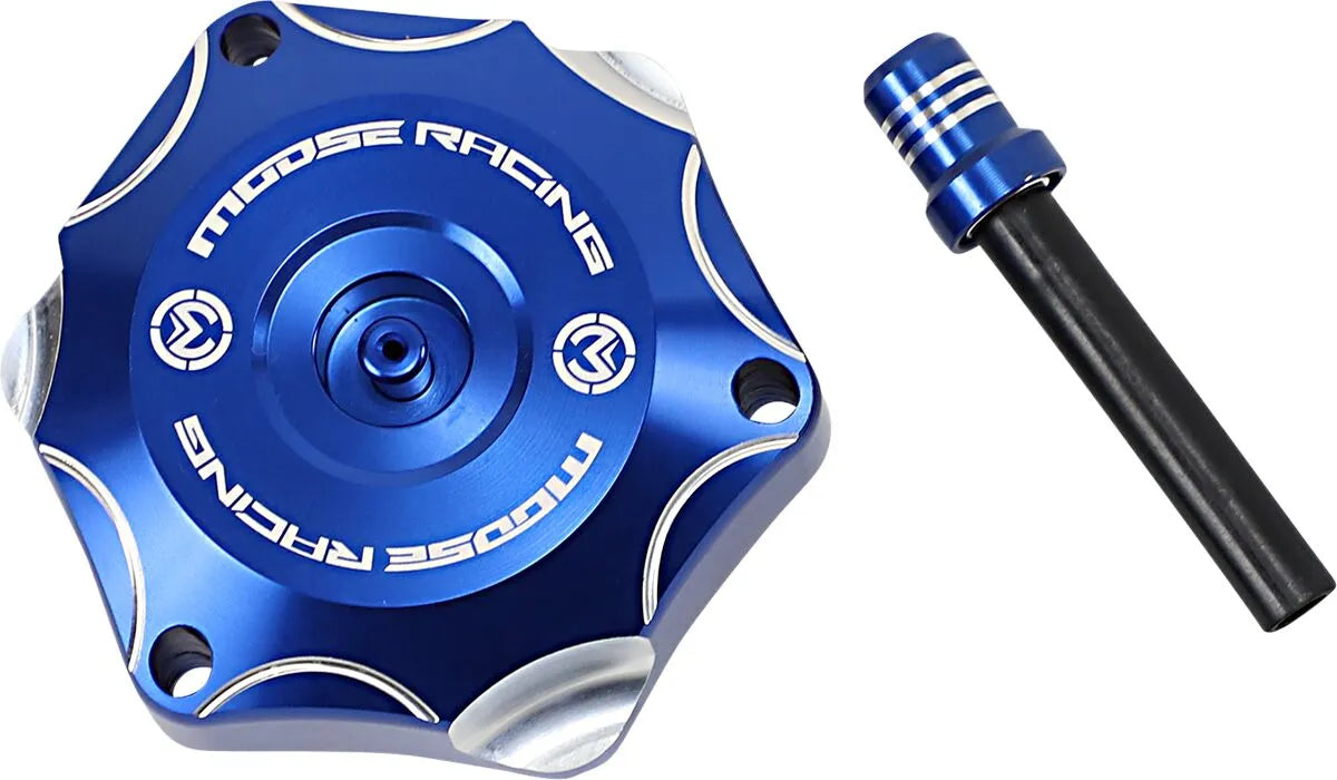 Moose Offroad Aluminum Gas Cap - Blue