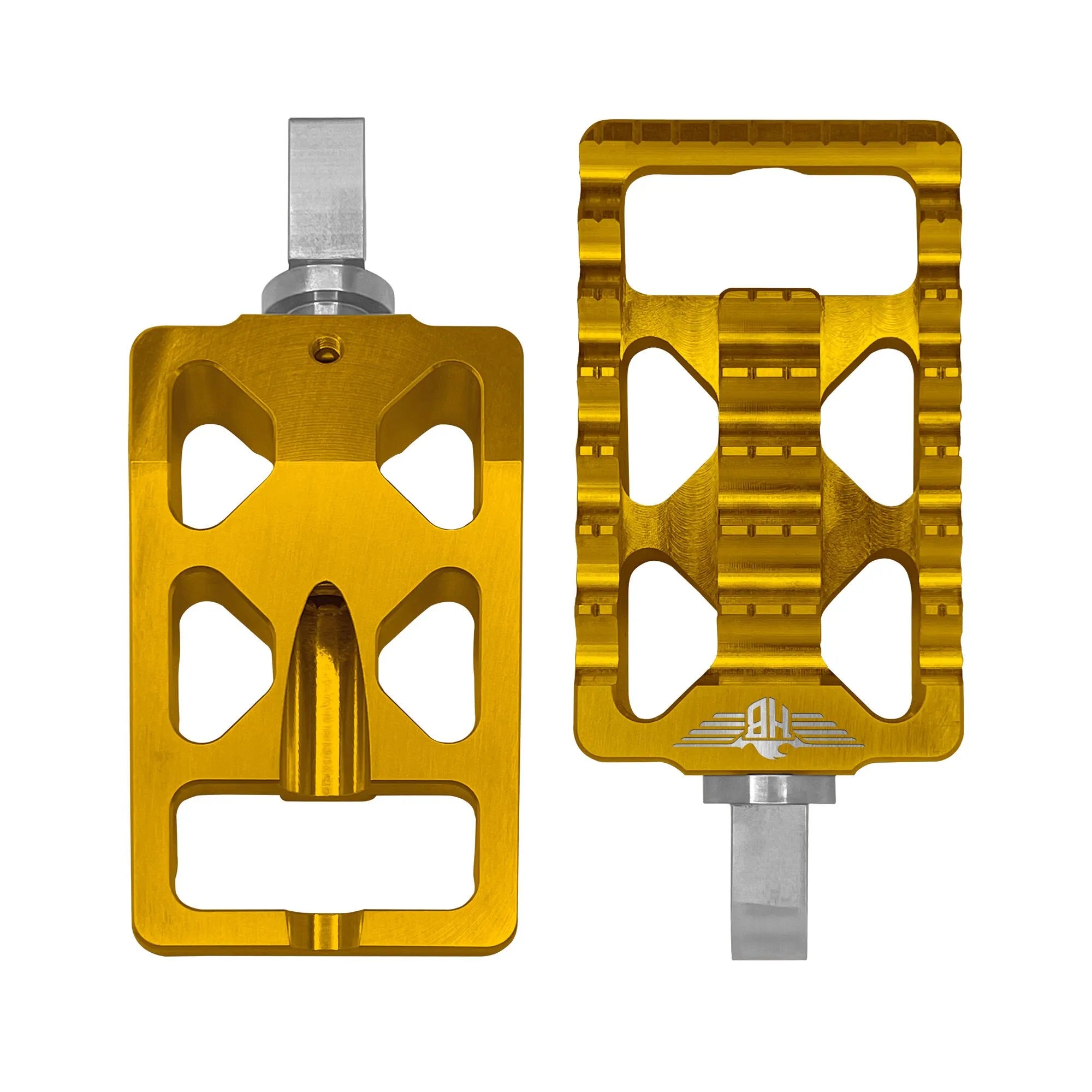 Heinz Bikes Foot Pegs For Harley - Gold