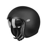 Premier Helmets Vintage U9 Black Open Face Helmet