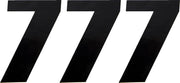 Moose Offroad Vinyl Race Numbers - 6" Black (3-pack)