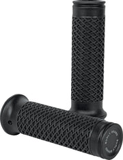 Burly Brand Slash Cut Grips - Black 7/8"