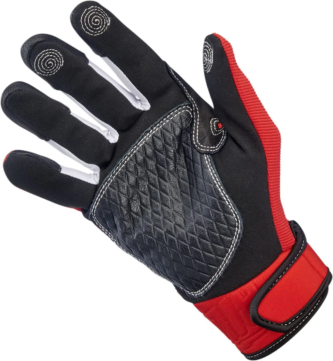 Biltwell Baja Gloves Motocross Inspired - Black/Red