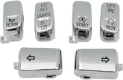 Drag Specialties Switch Cap Kit Chrome Handlebar