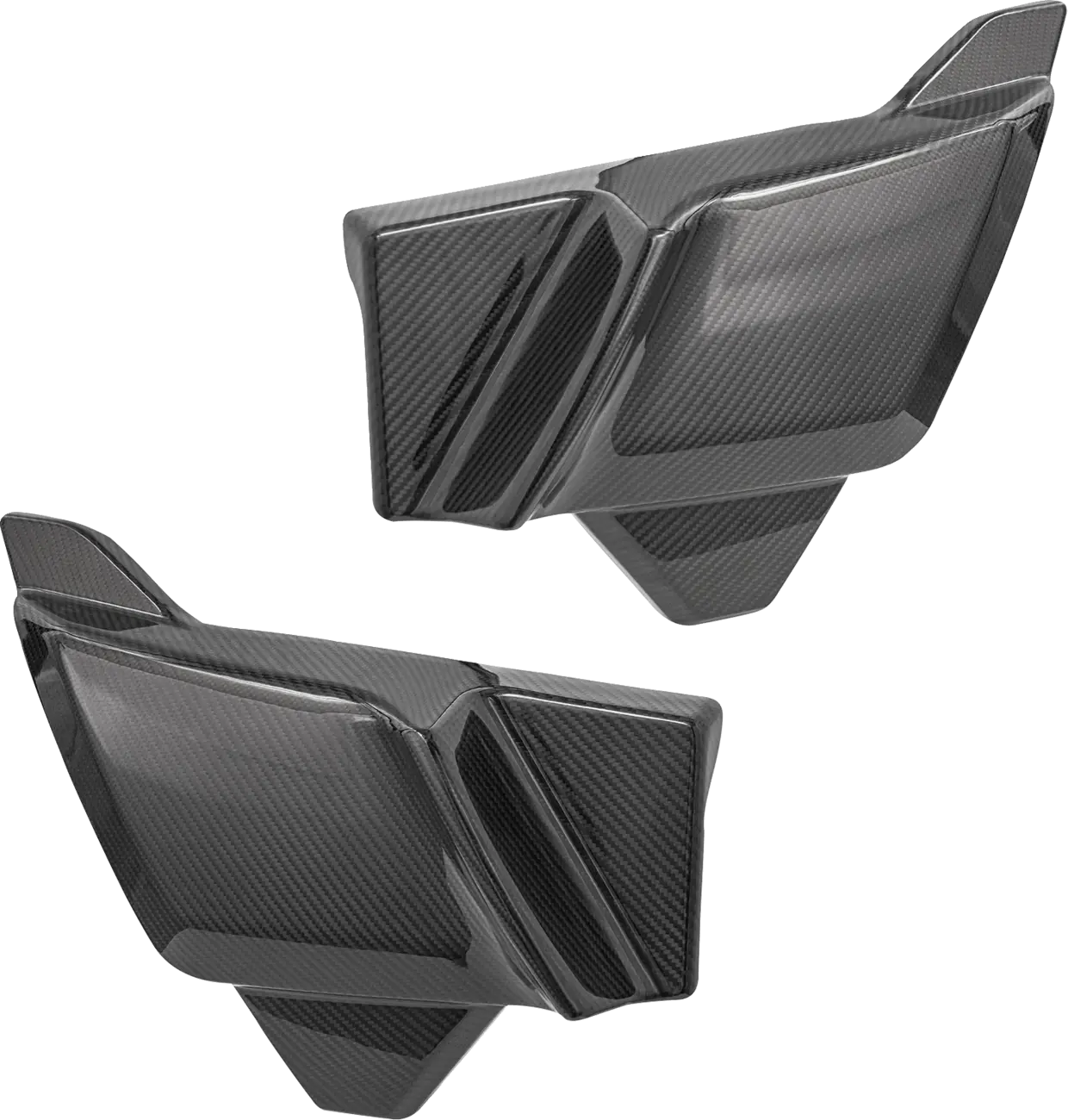 Arlen Ness Carbon Fiber Side Covers For Touring Models