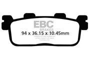 Ebc Sfac Carbon Series Scooter Brake Pads - Rear