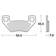 Moto-master Racing Atv Sintered Brake Pads - Front & Rear