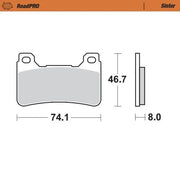 Moto-master Roadpro Sinter Brake Pad Front - Front