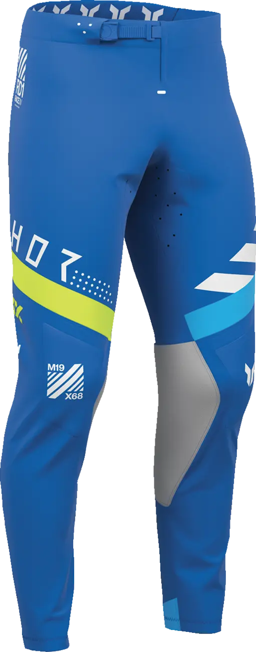 Thor Sportmode Synth Pants - Blue/White/Yellow