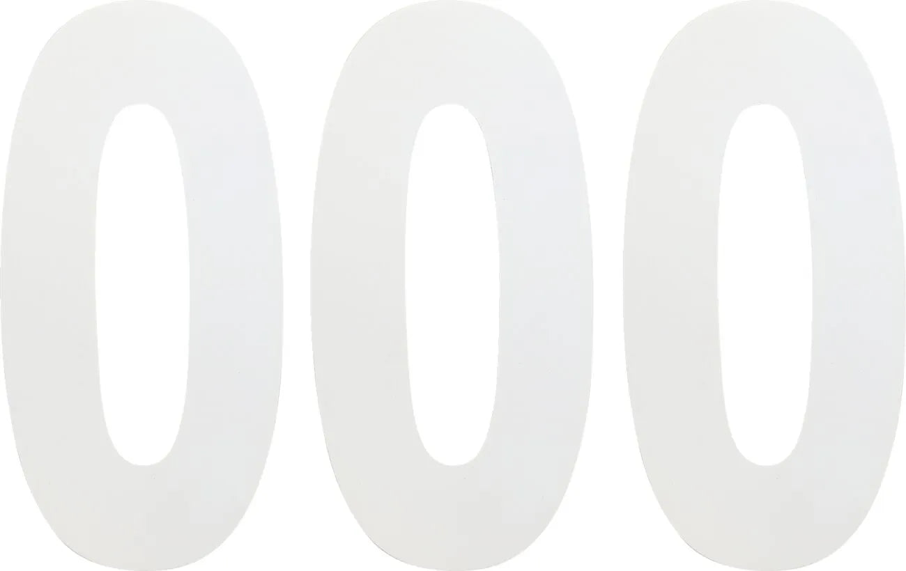 Factory Effex Standard Numbers - 6" White Vinyl