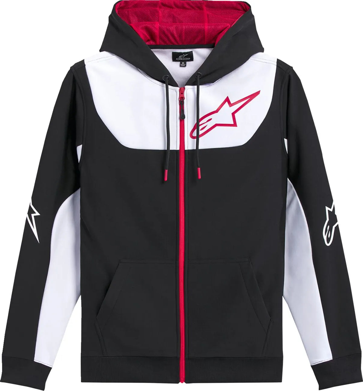 Alpinestars Sessions V3 Zip Hoodie Black White Red