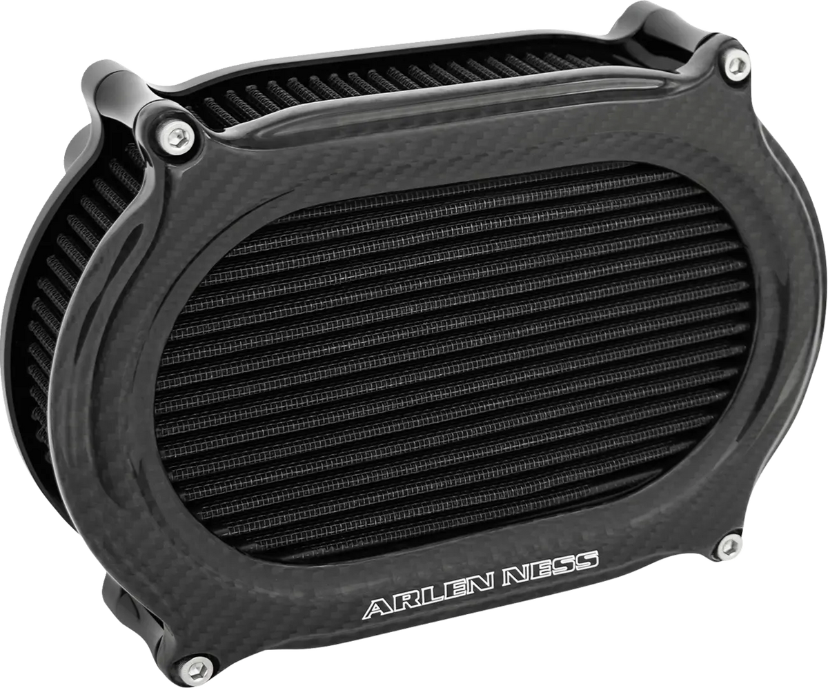 Arlen Ness Stage 2 Oval Carbon Air Cleaner Kit for Harley
