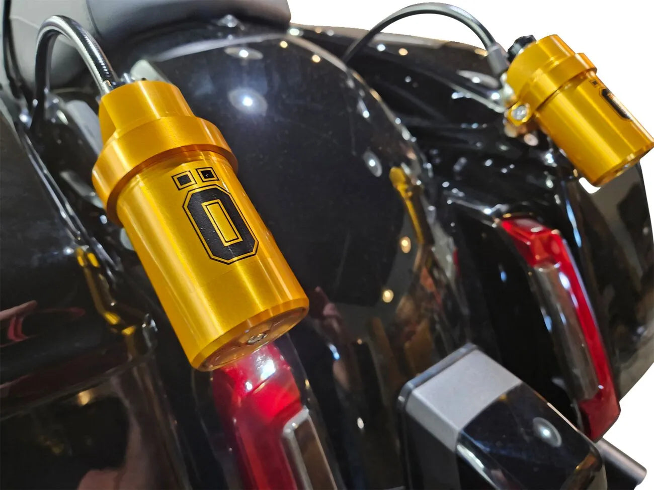 Ohlins Stx36 Blackline Shock Absorbers For Harley Touring