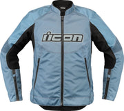 Icon Overlord3™ Women's Motorcycle Jacket - Black/Light Blue