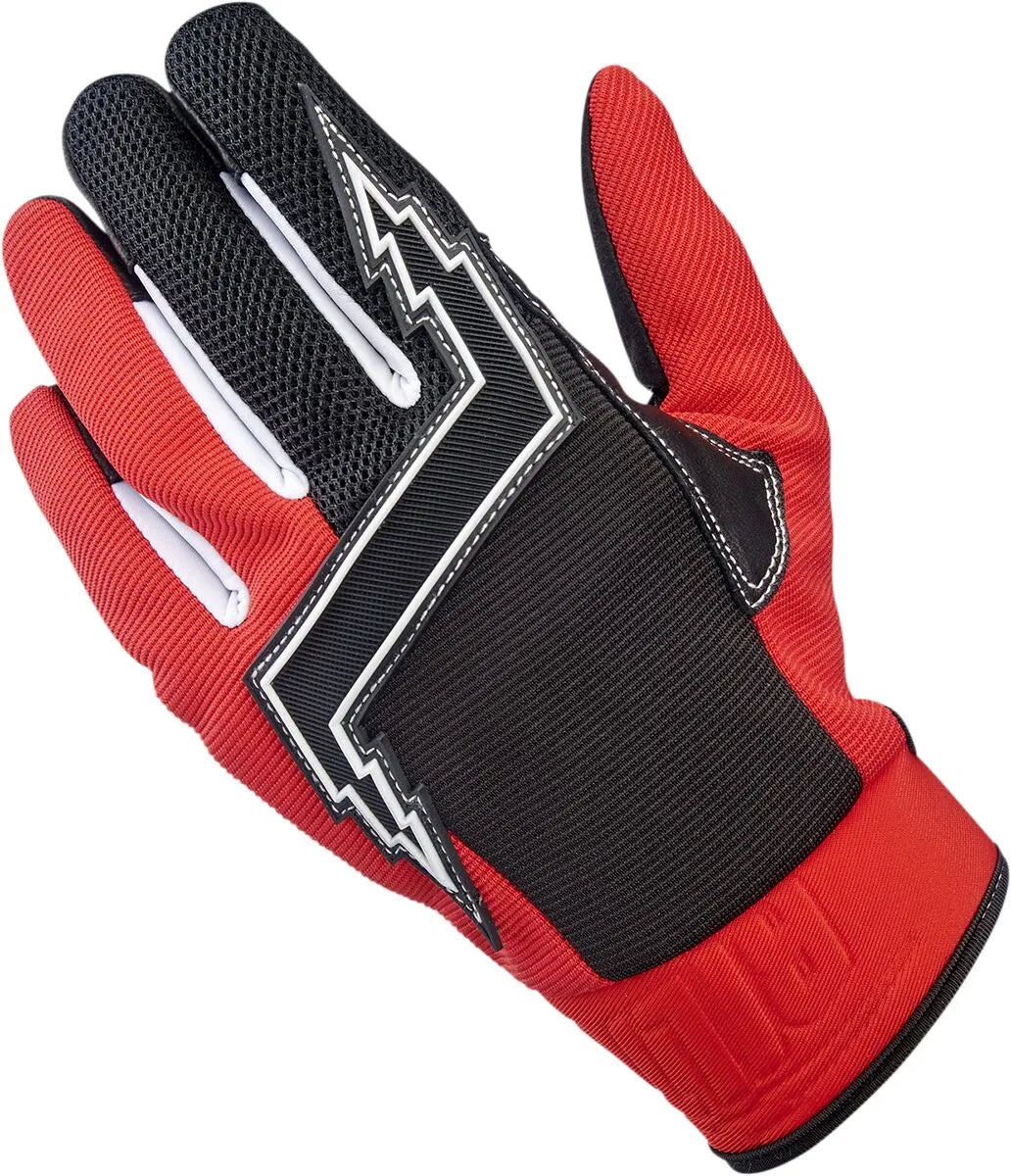 Biltwell Baja Gloves Motocross Inspired - Black/Red