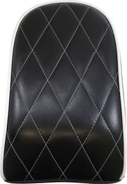 Le Pera Bare Bones Pillion Pad - Black Vinyl - For Harley Davidson