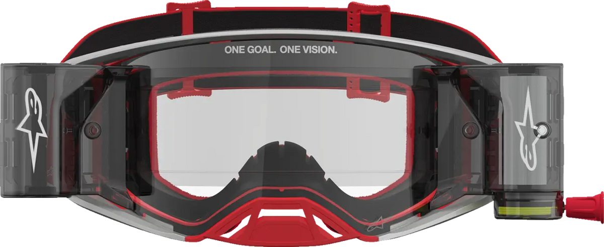 Alpinestars Supertech Firma Roll-Off Goggle Red/Silver/Clear