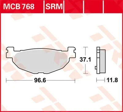 Trw Srm Series Sintered Scooter Brake Pads