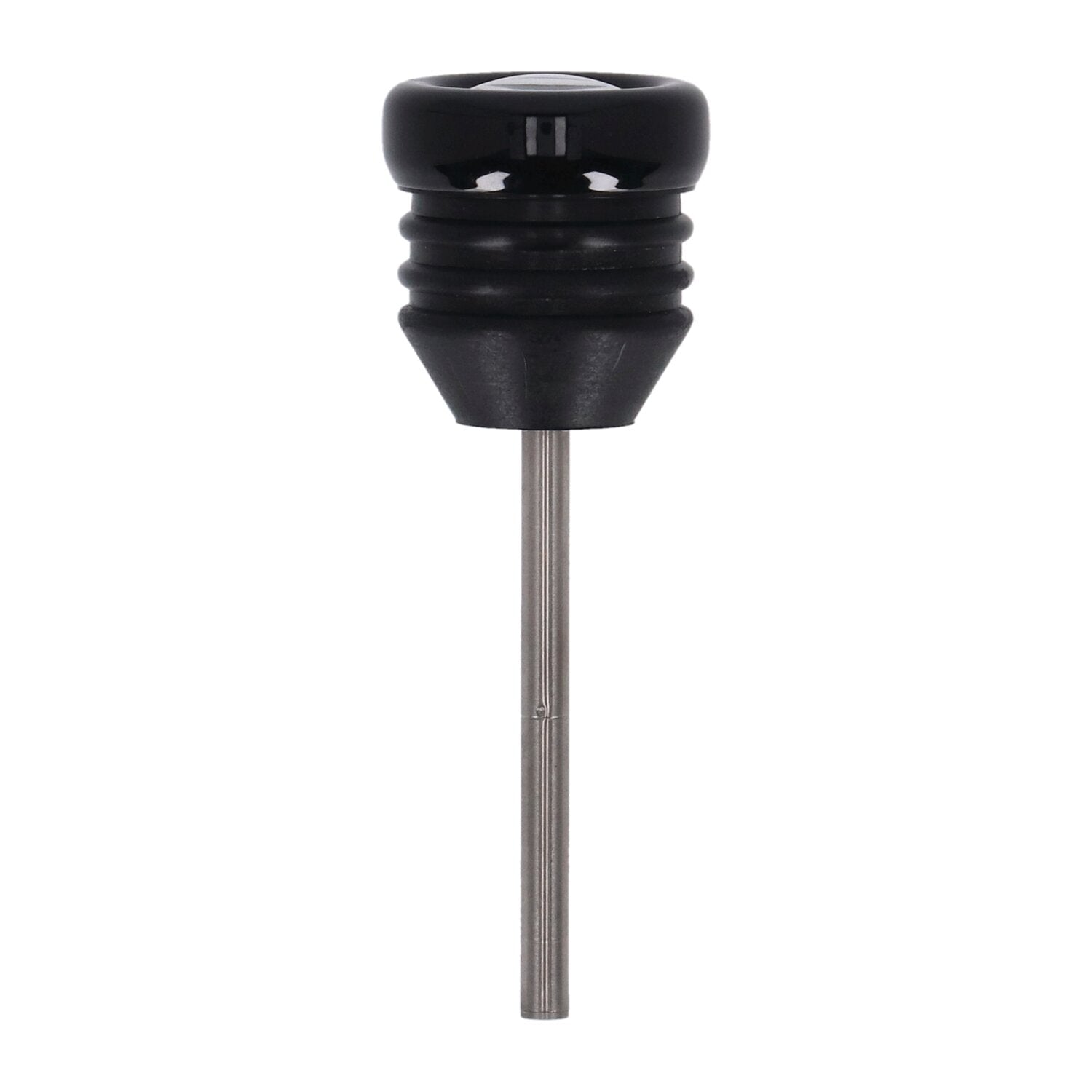 MCS Oil tank dipstick with temperature gauge - Black w/black face