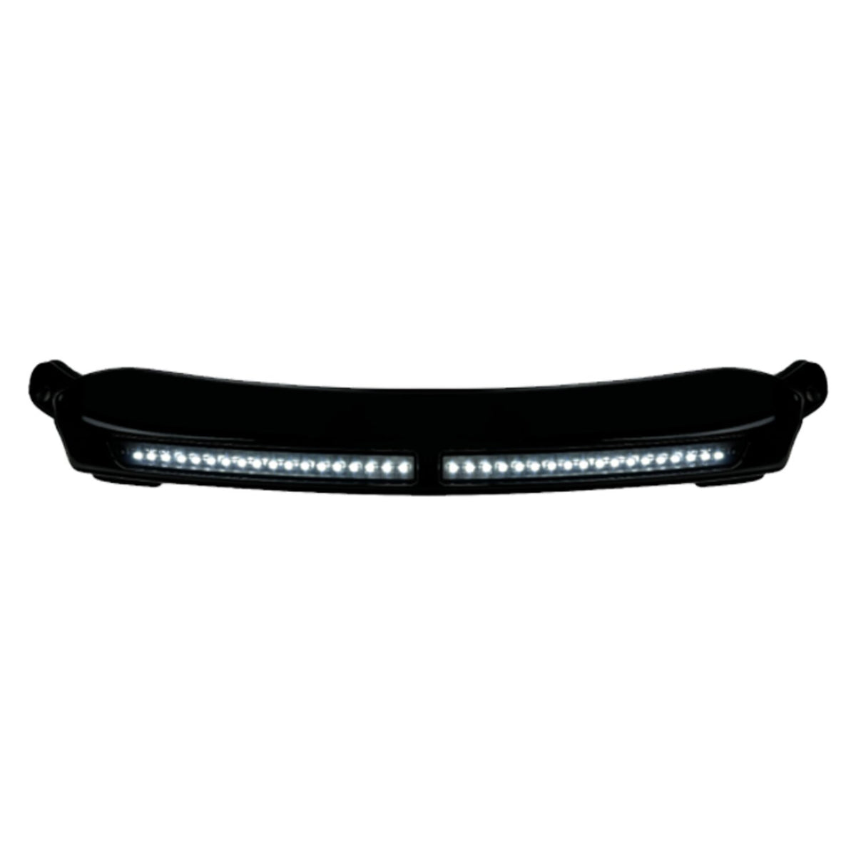 Custom Dynamics white DRL center windshield trim - Black