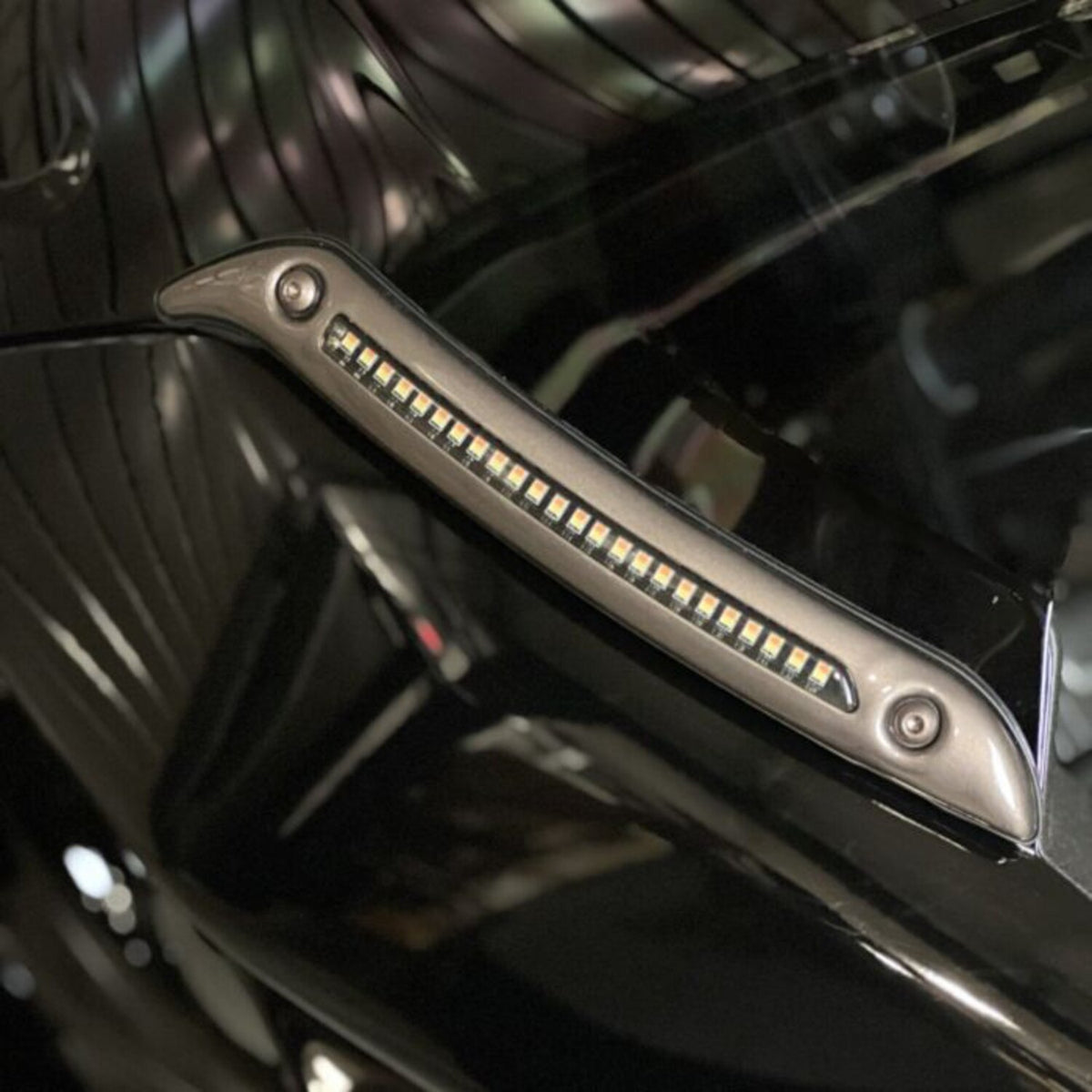 Custom Dynamics ST LED Windshield Trim - Dark Bronze