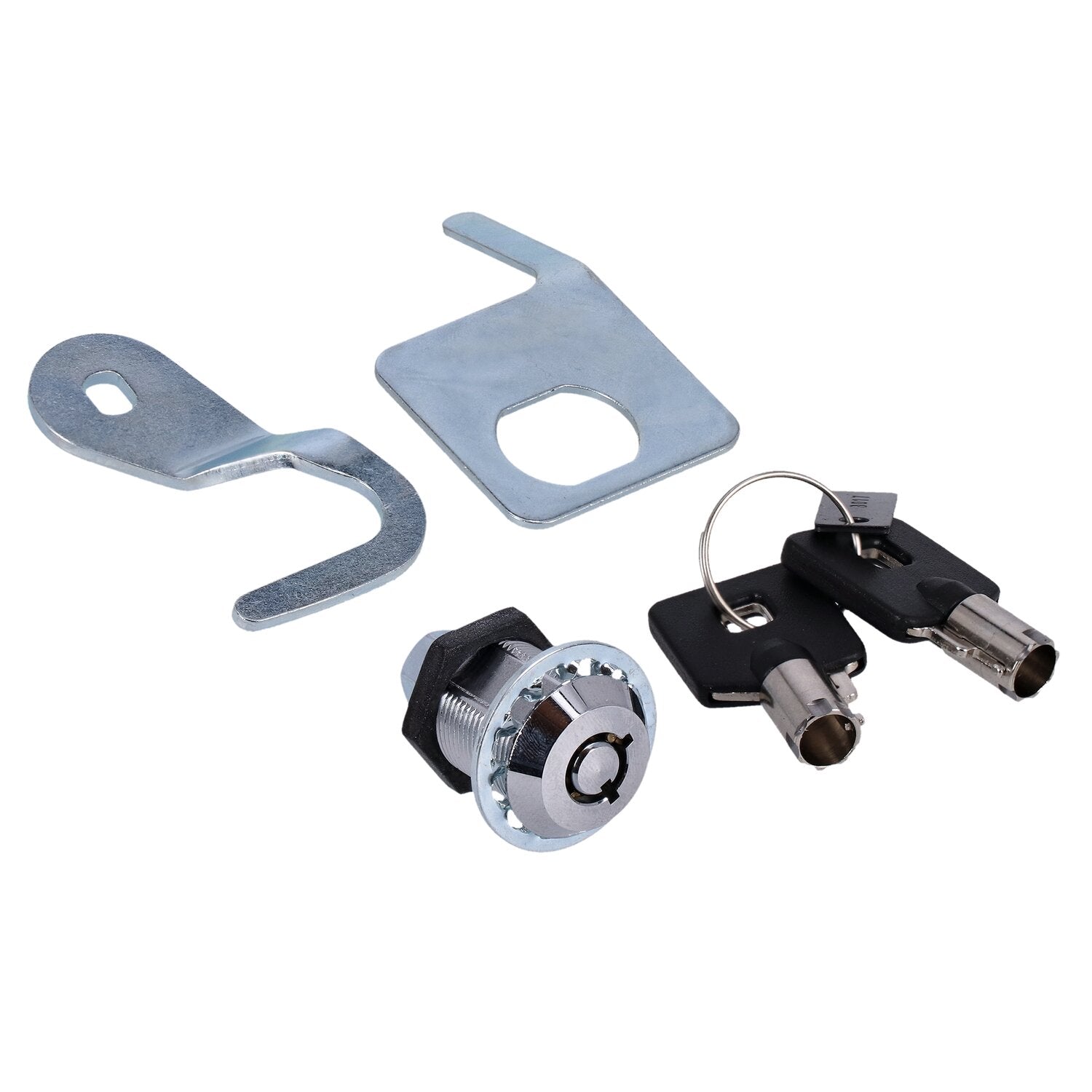 MCS Saddlebag lock and key kit - Chrome