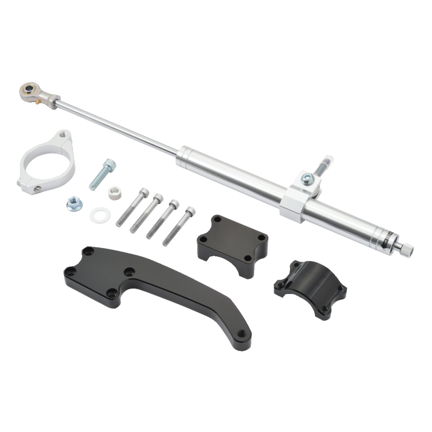 Daytona steering damper kit - Silver