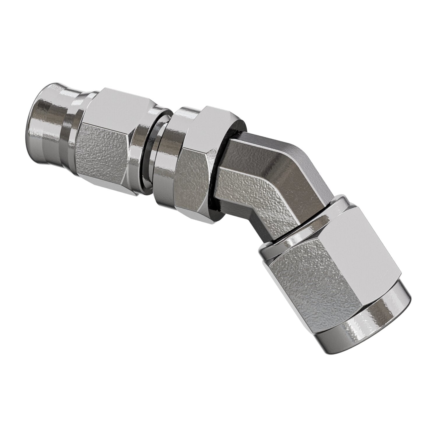 Goodridge hose end 45 degree forged swivel bend tube - SS
